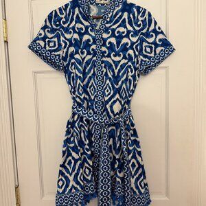 Alice and Olivia Lucy Roll Sleeve Mini Dress